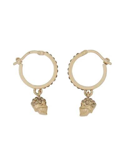 Alexander Mcqueen Women Orecchini A Cerchio Skull