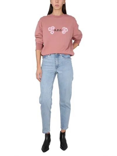 Apc A.p.c. Othello Sweatshirt Unisex In Pink