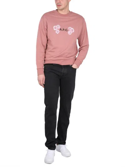 Apc A.p.c. Othello Sweatshirt Unisex In Pink