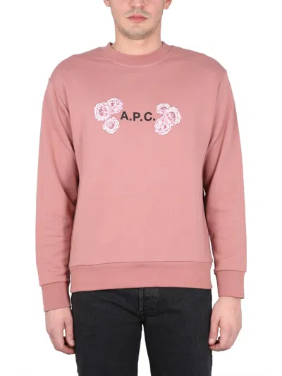 Apc A.p.c. Othello Sweatshirt Unisex In Pink