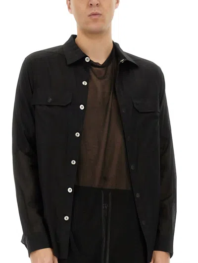 Rick Owens Men Outershirt In Celadon