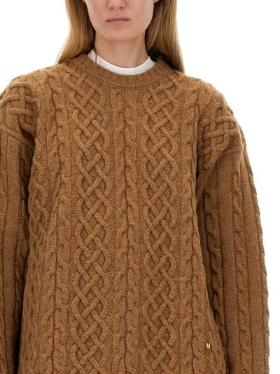 Moschino Couture Oversize Fit Jersey In Brown