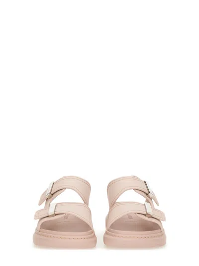 Alexander Mcqueen Oversize Hybrid Sandal In Nude