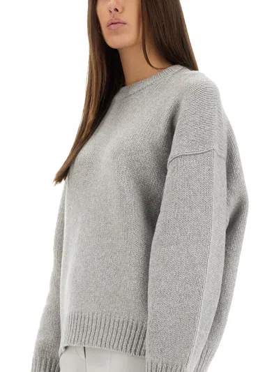 Theory Oversize Knit Top In Gray
