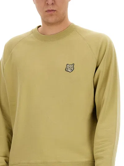 Maison Kitsuné Oversize Sweatshirt In Yellow