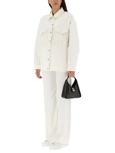 Givenchy Oversized Denim Jacket In White