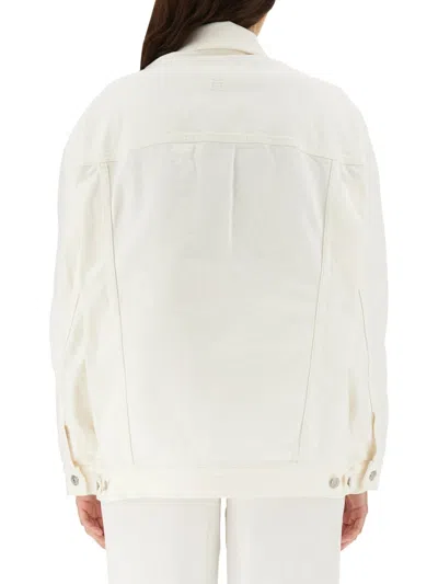 Givenchy Oversized Denim Jacket In White