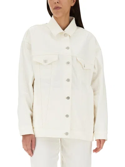 Givenchy Oversized Denim Jacket In White