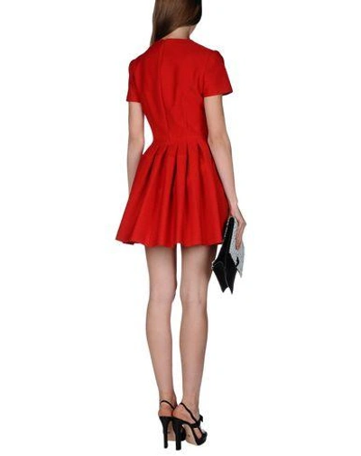 Shop Alexander Mcqueen Short Dress In Red