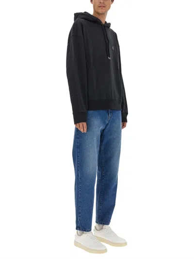 Maison Kitsuné Maison Kitsune Black Fox Head Patch Hoodie In Black