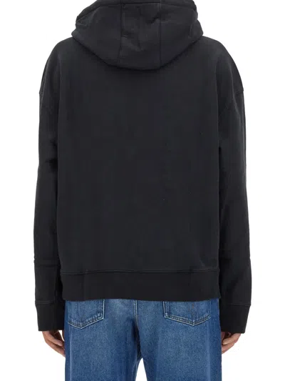 Maison Kitsuné Maison Kitsune Black Fox Head Patch Hoodie In Black