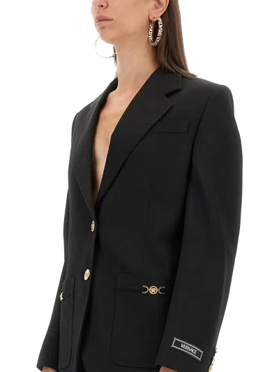 Versace Blazer In Black