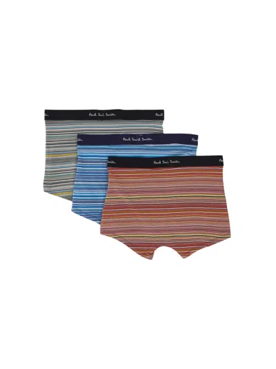 Paul Smith Pack Of Three Boxers In Multi