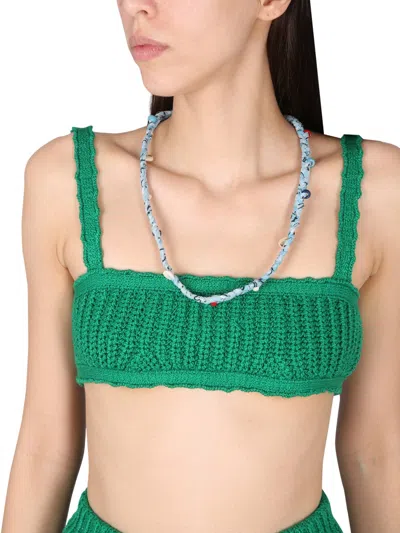 Alanui Palm Springs Bralette In Green