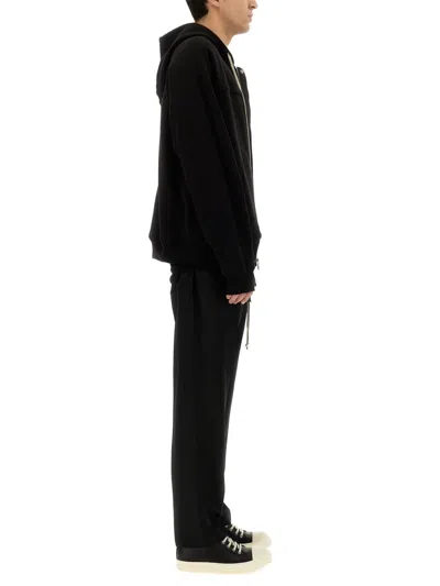Rick Owens Wide Bela Cotton Pants In Black