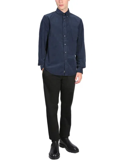 Aspesi Tailored Chino Trousers With Pockets In Black
