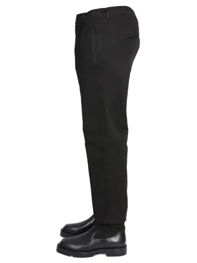 Aspesi Tailored Chino Trousers With Pockets In Black