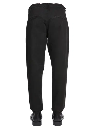 Aspesi Tailored Chino Trousers With Pockets In Black