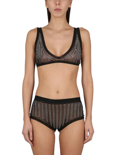 Rabanne Panties With Studs In Black