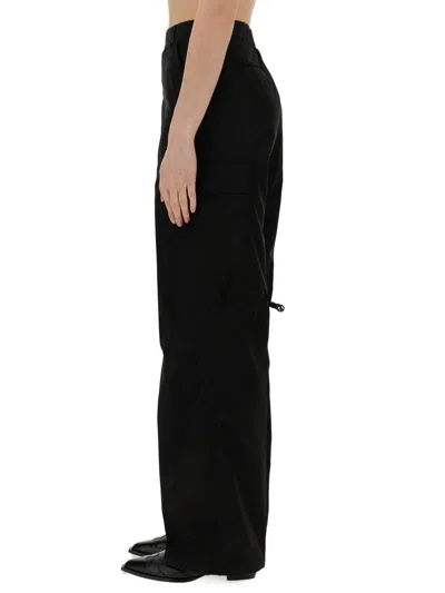 Our Legacy Alloy Wide Leg Trousers With Side Pockets In Black