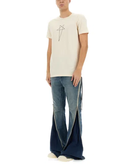 Rick Owens X Drkshdw Pants "bolan" In Blue