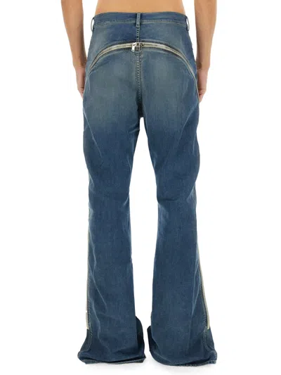 Rick Owens X Drkshdw Pants "bolan" In Blue