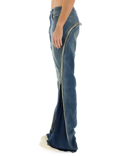 Rick Owens X Drkshdw Pants "bolan" In Blue
