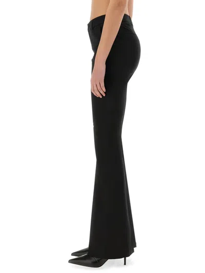 Pt Torino Flared-leg Tailored Trousers In Black