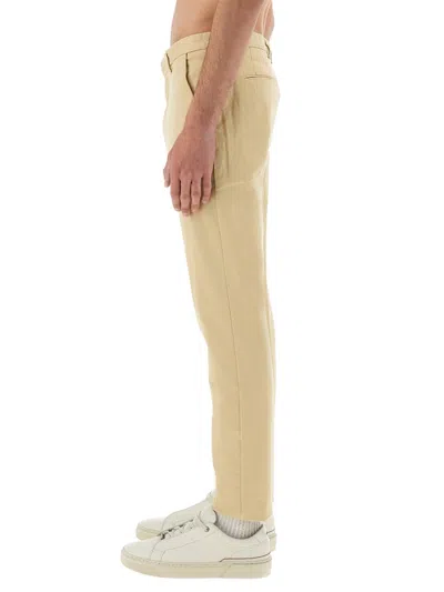 Hugo Boss Trousers With Belt Loops And Pockets In Neutral