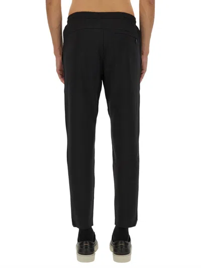 Hugo Boss Boss Track-pants In Technical Fabric In Black