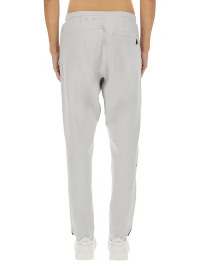 Hugo Boss Boss Pants In Technical Fabric In Gray
