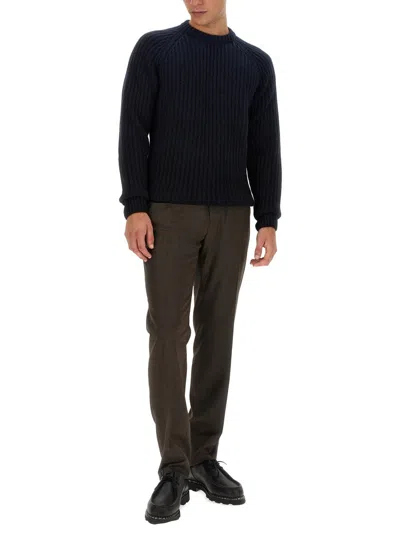 Brioni Slim Fit Trousers Pockets In Brown