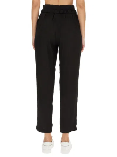 Fabiana Filippi High Waist Relaxed Fit Straight Leg Trousers In Black