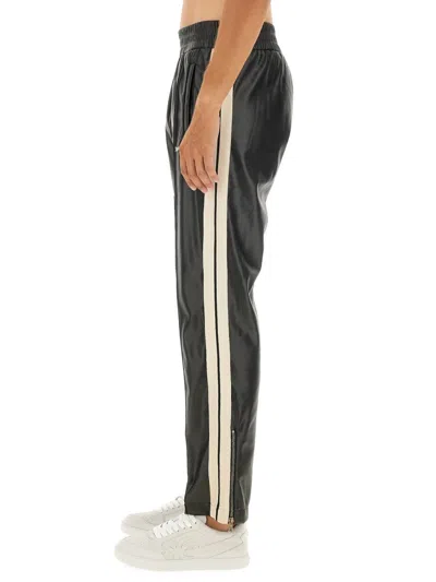 Palm Angels Pants With Logo In Black