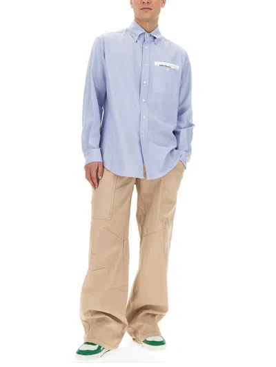 Palm Angels Parachute Pants In Neutral