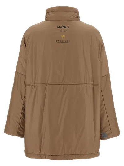 Max Mara The Cube Paris Puffer Jackets Beige In Brown