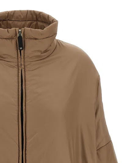Max Mara The Cube Paris Puffer Jackets Beige In Brown