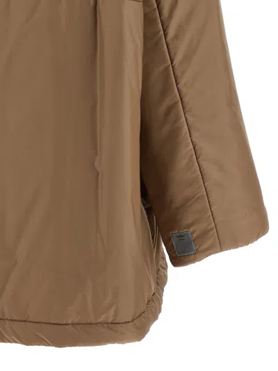 Max Mara The Cube Paris Puffer Jackets Beige In Brown
