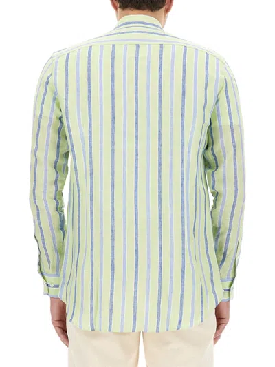 Etro Men's Pegasus Shirt In Green