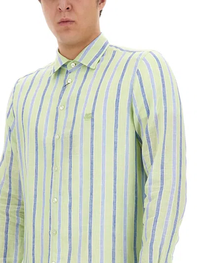 Etro Men's Pegasus Shirt In Green