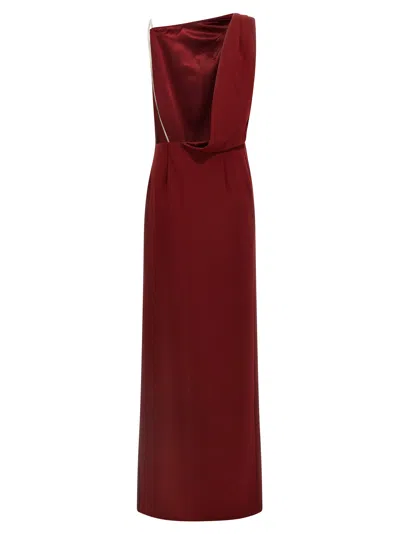 Max Mara Crystal-embellished Asymmetric Maxi Dress