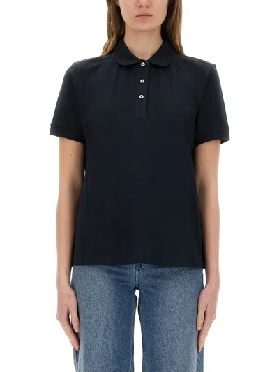 Barbour Polo "bowford" Short Sleeves In Black