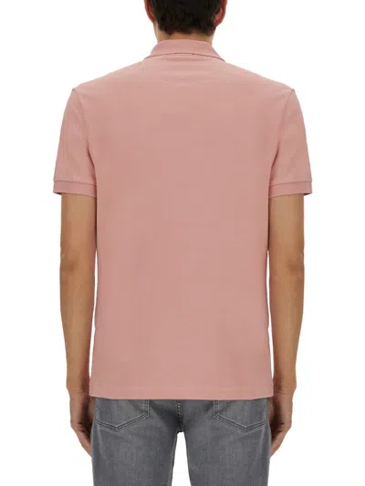 Hugo Boss Paul Cotton Polo Shirt In Pink