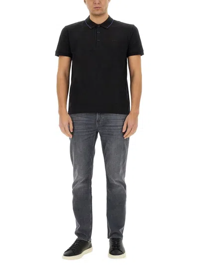 Hugo Boss 4 Paule Polo Shirt In Black