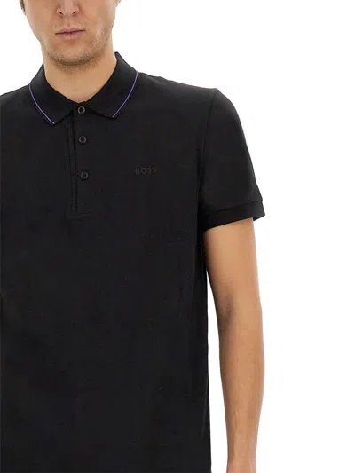 Hugo Boss 4 Paule Polo Shirt In Black