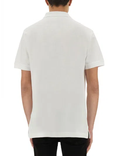 Versace Jeans Couture Polo Shirt With Logo Plaque In White