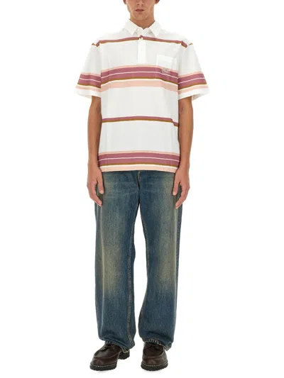 Etro Polo Shirt With Pegasus Embroidery In White