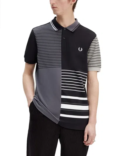 Fred Perry X Beams Polo With Logo In Black