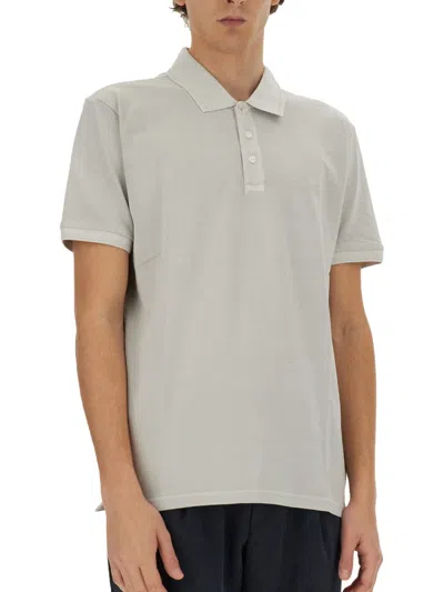 Woolrich Polo With Logo In Gray