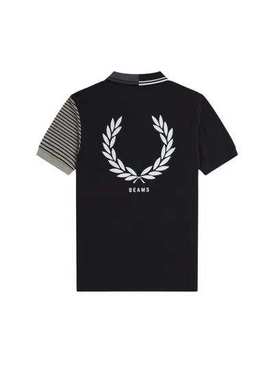 Fred Perry X Beams Polo With Logo In Black